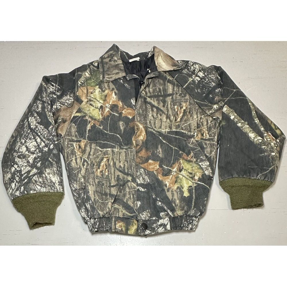 Kids Vintage Mossy Oak Breakup Camouflage Jacket Size 4-5 Style 77215‎